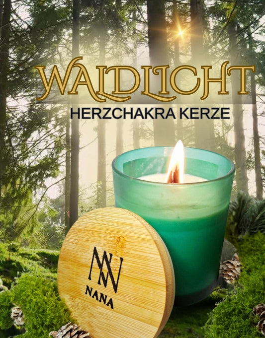 WALDLICHT 🌲 Herzchakra Kerze